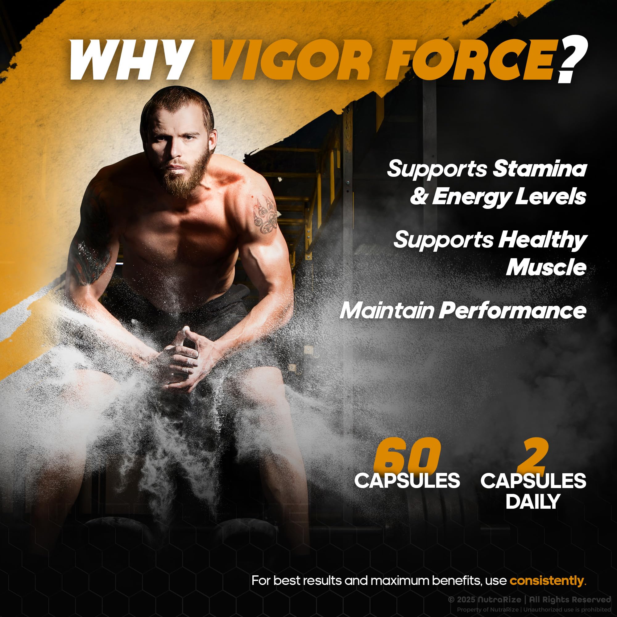 Kitchen scene with NutraRize Vigor Force ready for daily use.