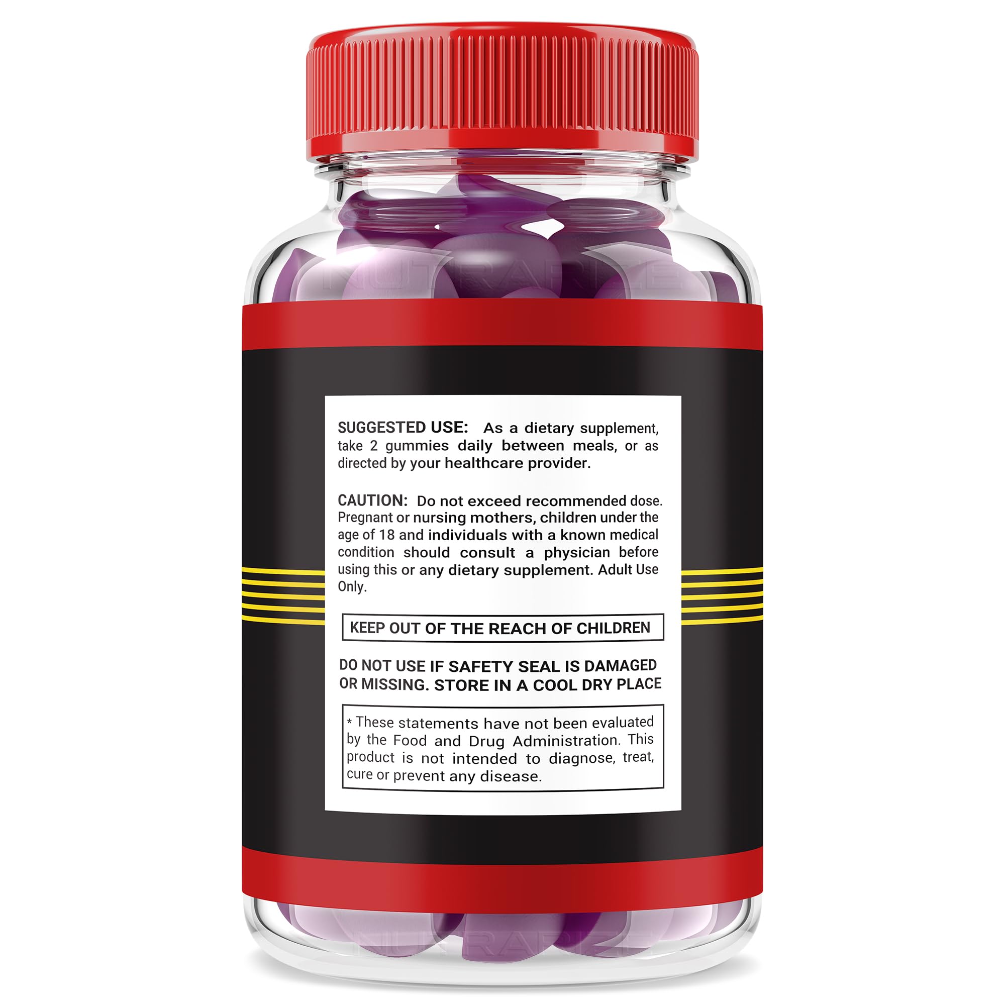 NutraRize VigorLong Gummies bottle being poured for convenient daily use