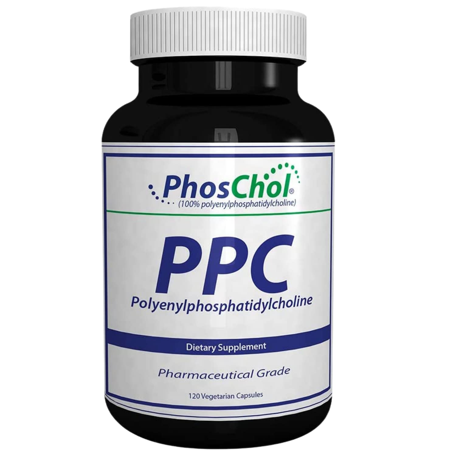 Nutrasal PhosChol bottle packaging highlighting PPC source and purity