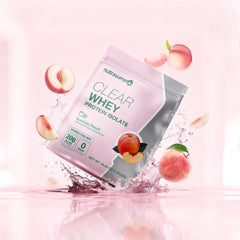 Nutrasumma Clear Whey protein can close-up shows US-sourced isolate benefits