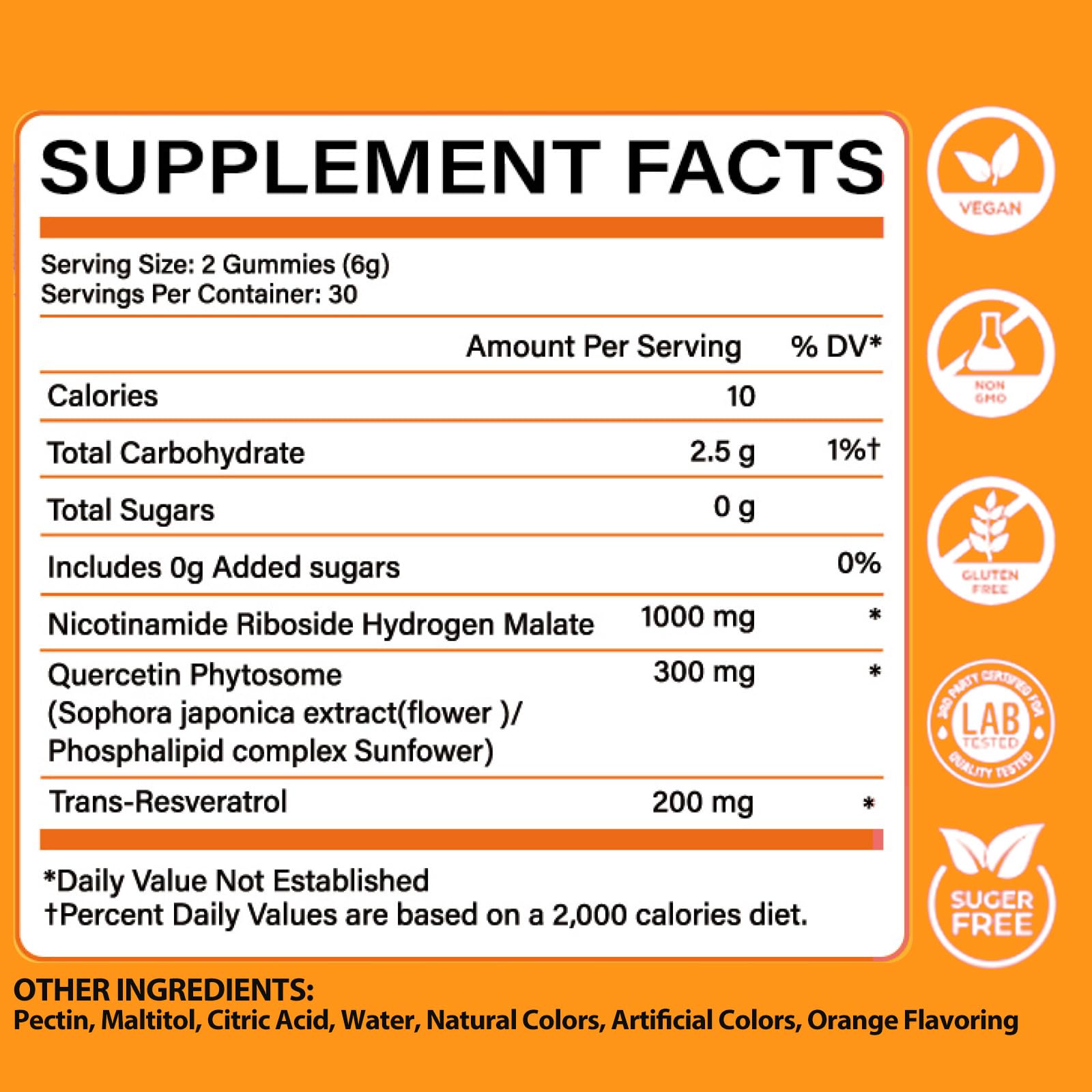 NUTRATASTE NAD⁺ Gummies two-bottle pack supports a month-long routine.
