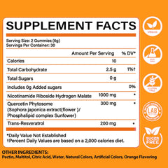 NUTRATASTE NAD⁺ Gummies two-bottle pack supports a month-long routine.