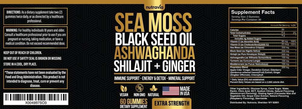 Nutravia Elderberry Chlorophyll gummies top view signaling immune-friendly ingredients.