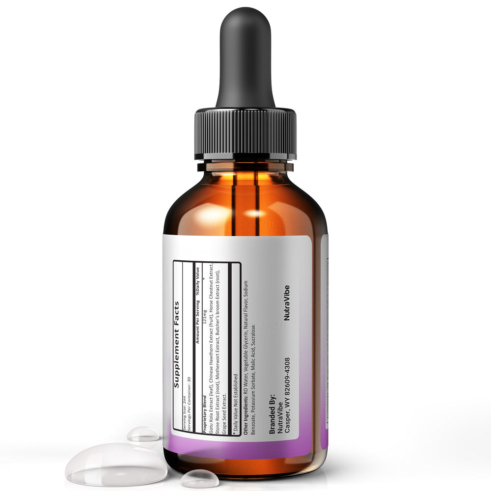 NutraVibe Gelatide Drops dropper pouring for easy sublingual dosing