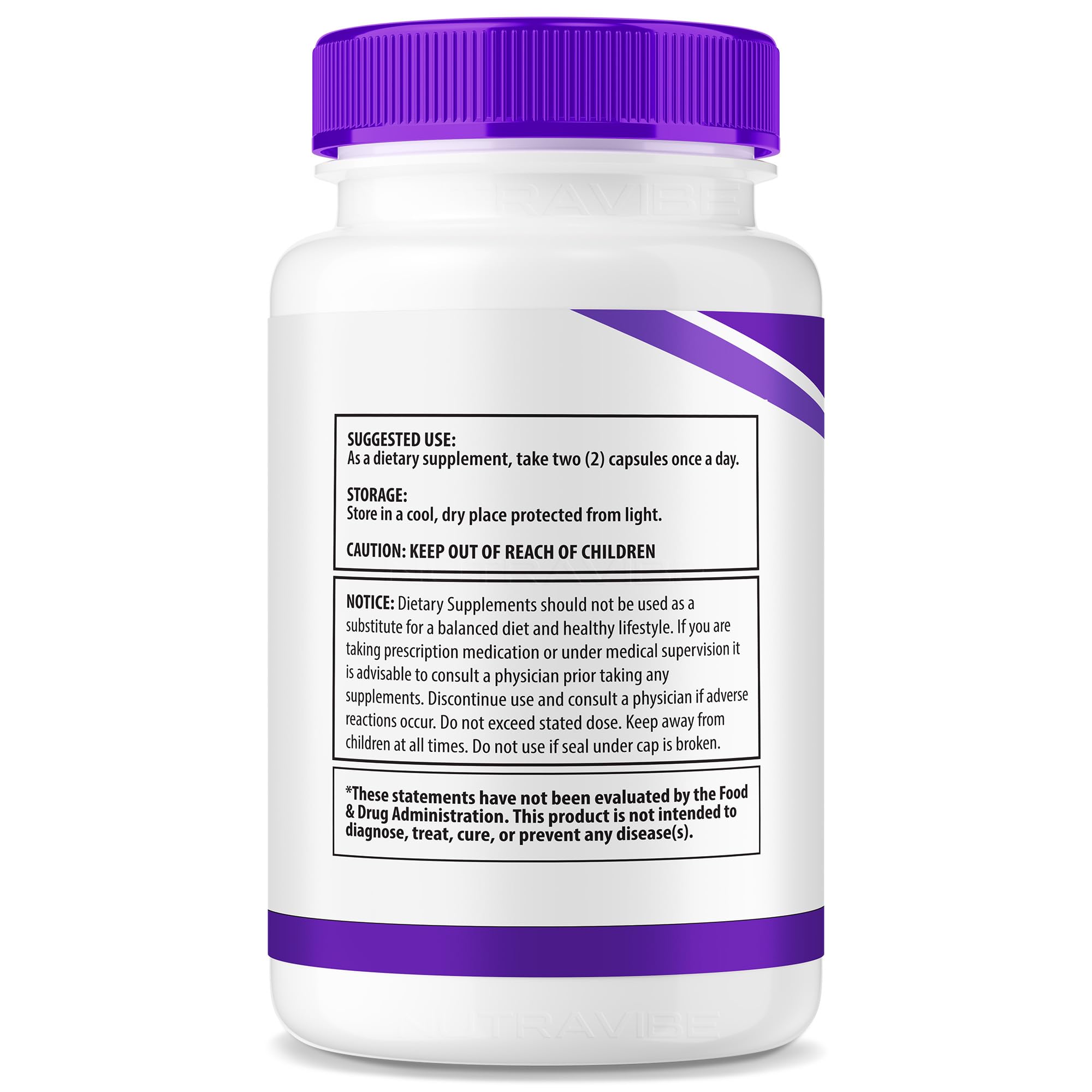 NutraVibe NervoLyn bottle close-up showing premium capsules.