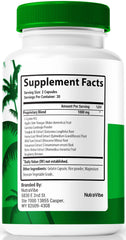 NutraVibe Tropical Rise bottle pour shows capsules for easy daily use.