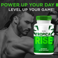 NutraVibe Tropical Rise for men in daily routine supports stamina.