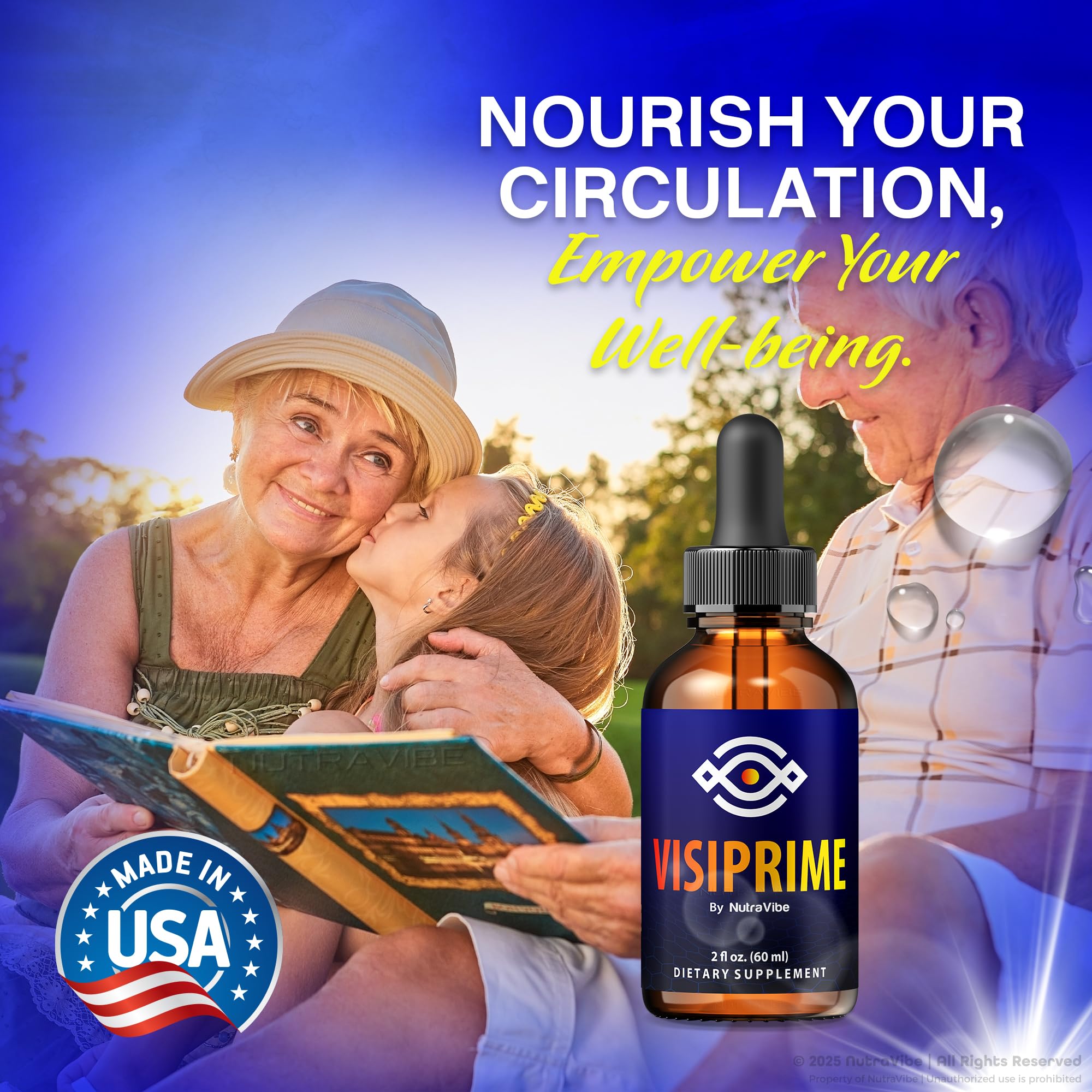 NutraVibe Visiprime daily ritual usage photo underlines consistent eye care routine.