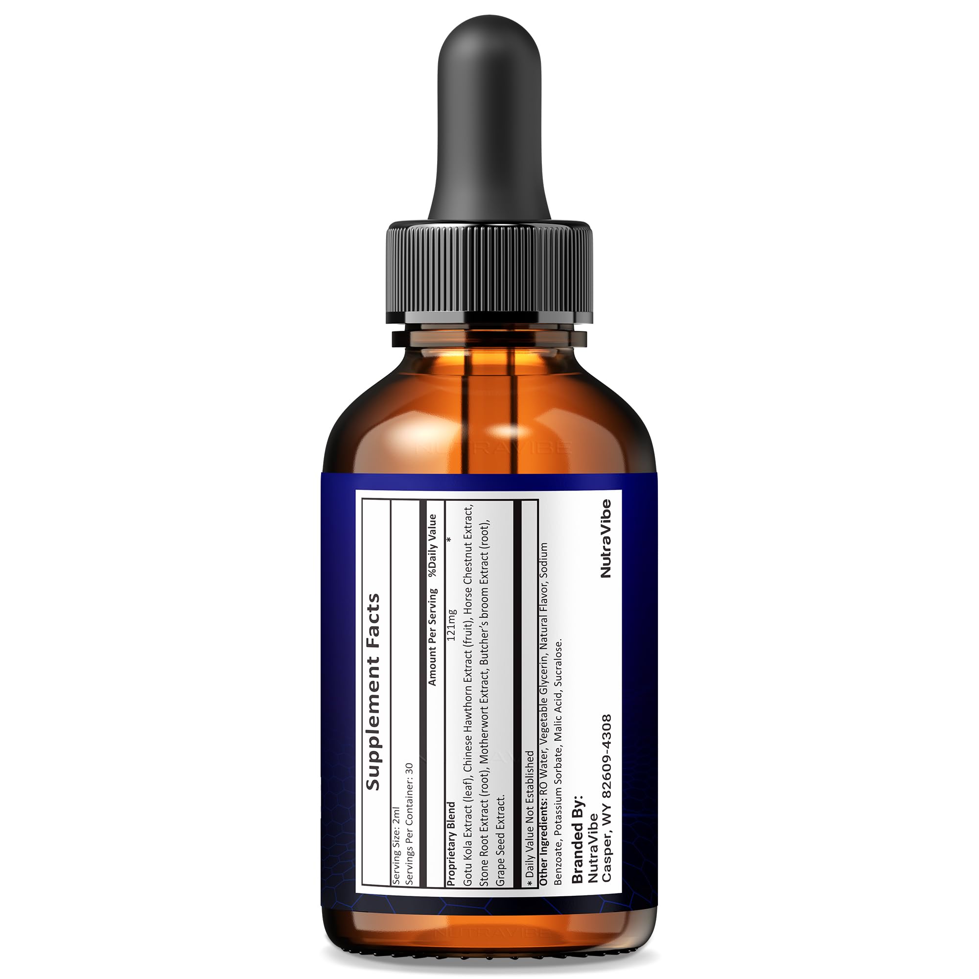 NutraVibe Visiprime eye drops packaging highlights natural ingredients for daily eye care