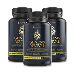 Nutraville Genesis Revival shilajit bottle promotes energy and clarity
