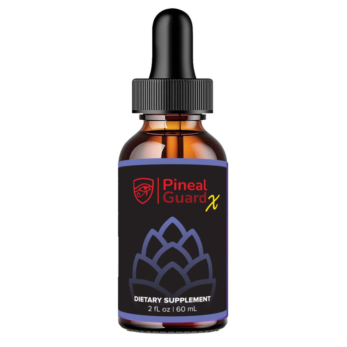Nutraville Pineal Guard X bottle label signals USA-made quality.