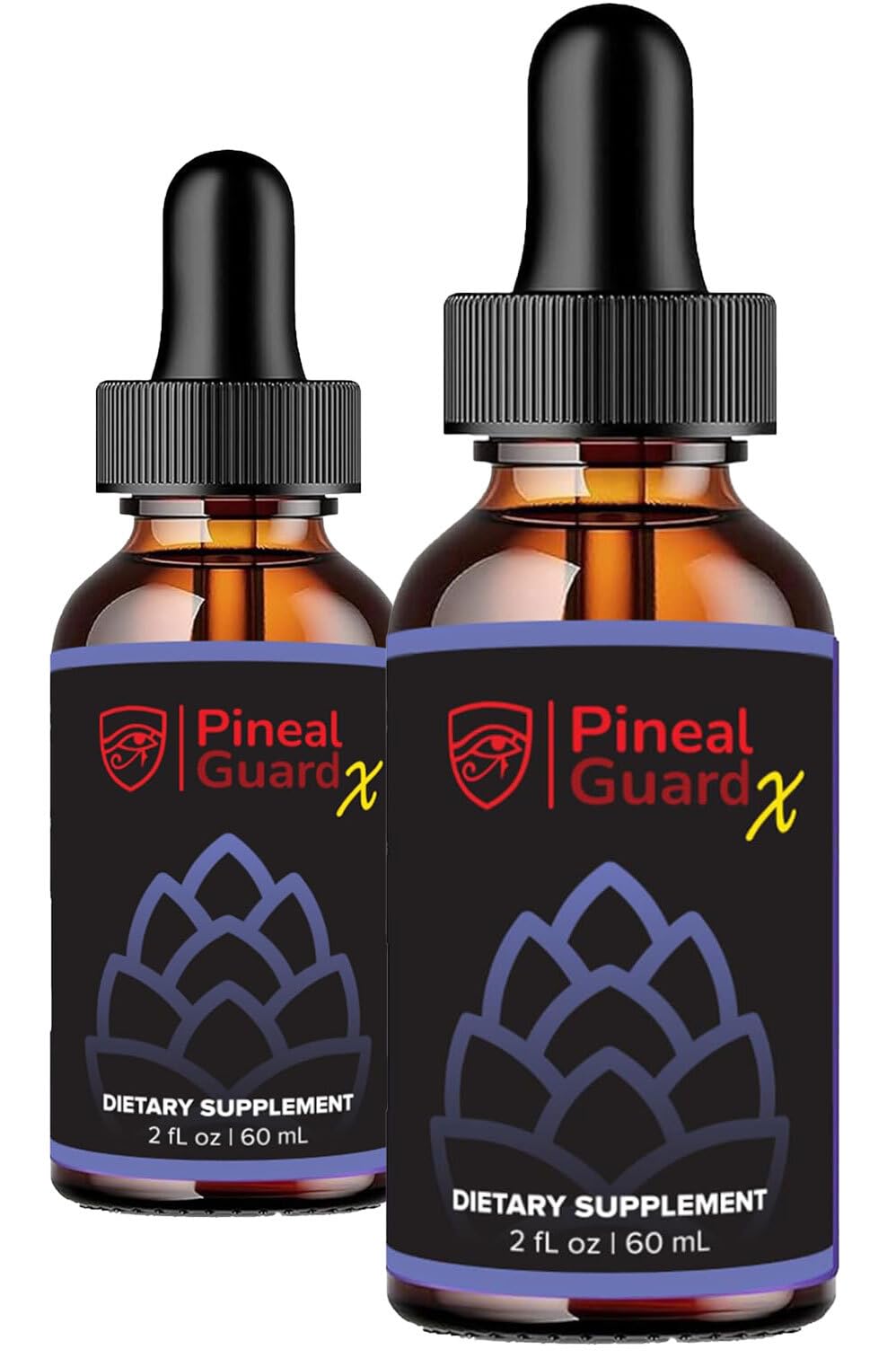 Nutraville Pineal Guard X bottle emphasizes pineal support for focus.