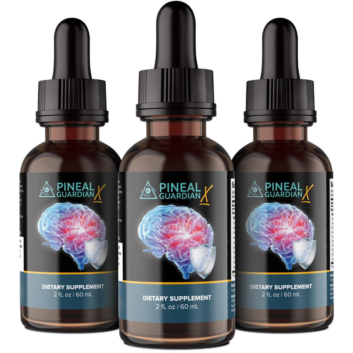 Nutraville Pineal Guardian X bottle front view for cognitive support