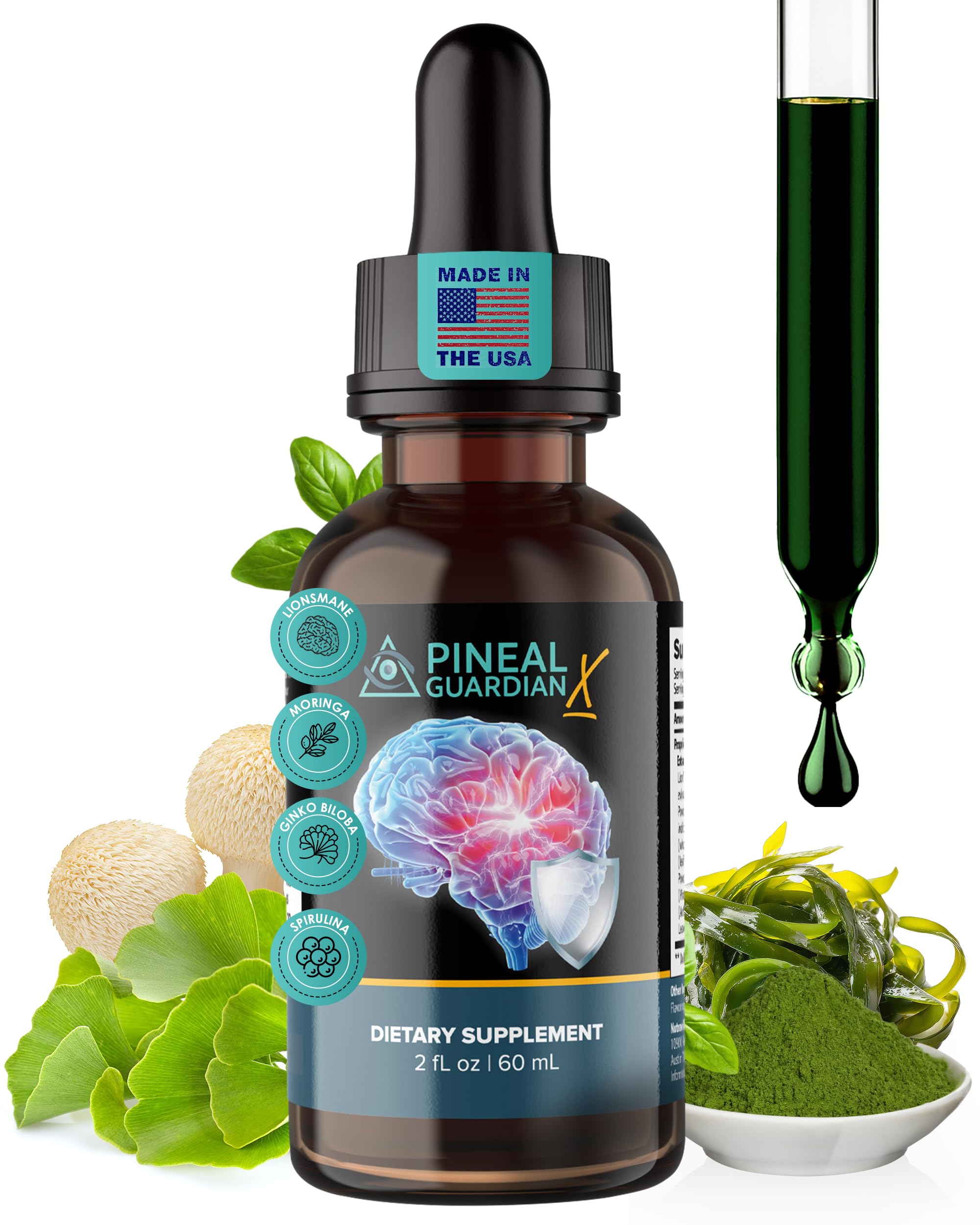 Nutraville Pineal Guardian X bottle front for daily use