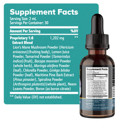 Nutraville Pineal Guardian X label close-up shows ingredients