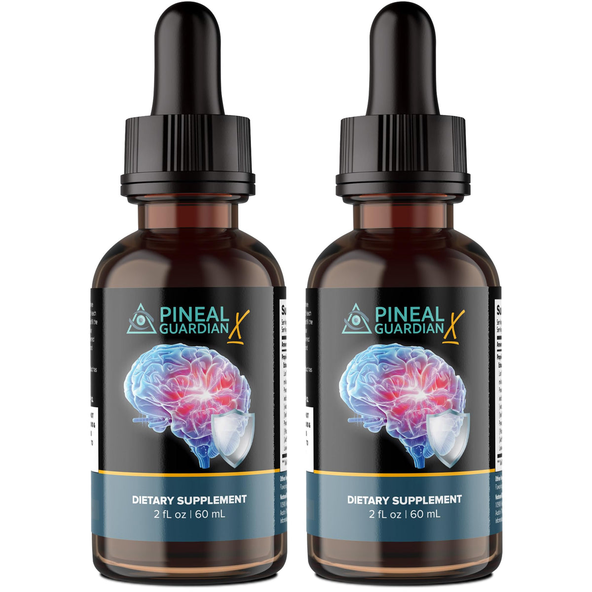 Nutraville Pineal Guardian X bottle with dropper for daily pineal support