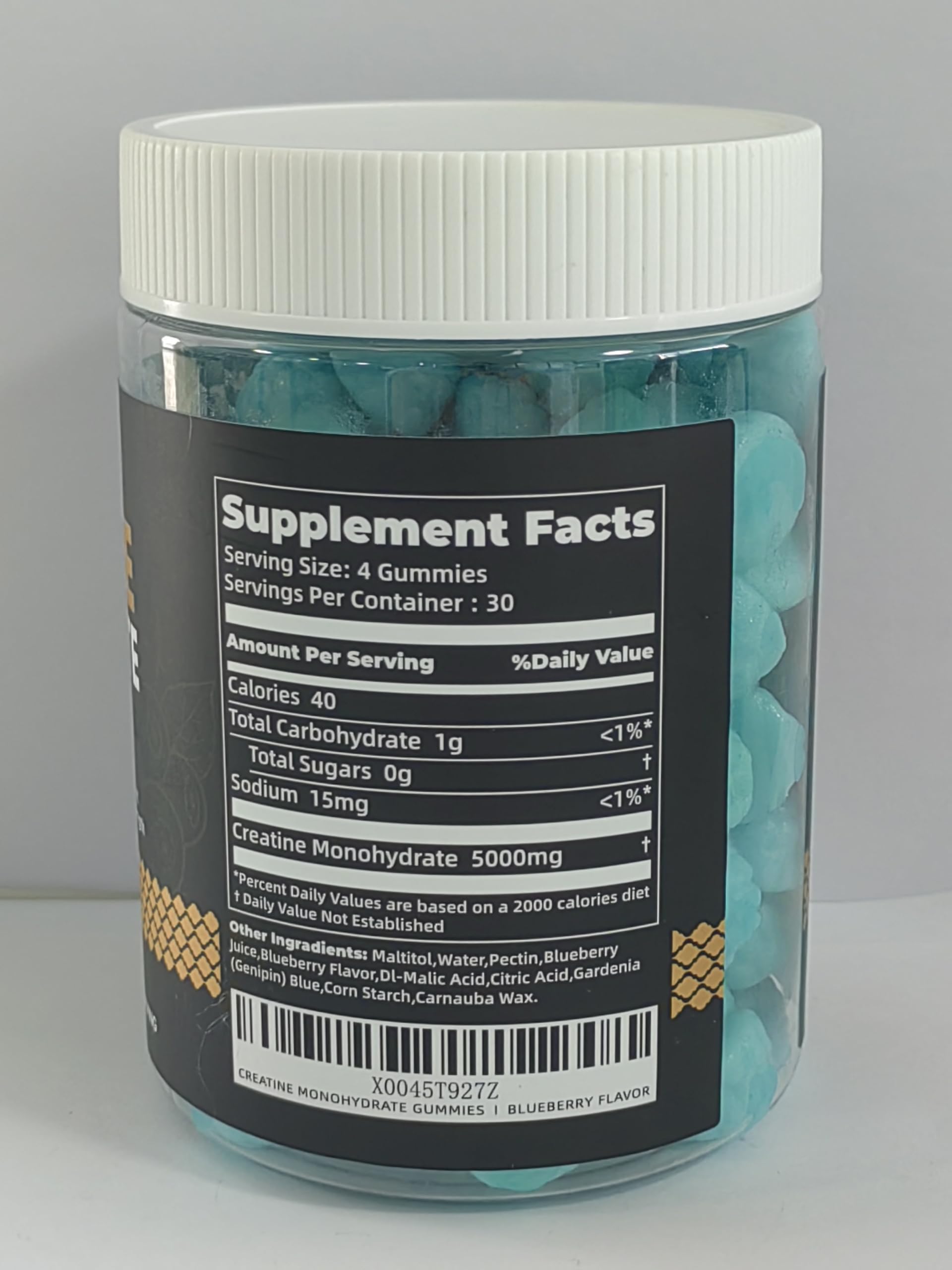 Nutravita Creatine Gummies four-piece serving highlights simple daily intake