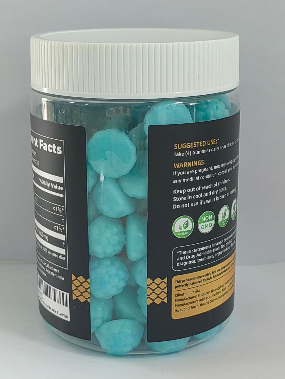 Nutravita Creatine Gummies sugar-free formula with no added sugar