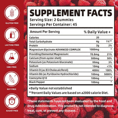 Nutravita Raspberry-flavored gummies closeup showing soft chews for daily use.