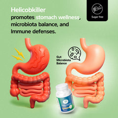 Nutraxcol HELICOBKILLER empty stomach dosing cue