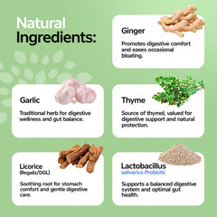 Nutraxcol HELICOBKILLER herbal blend ingredients like garlic and ginger