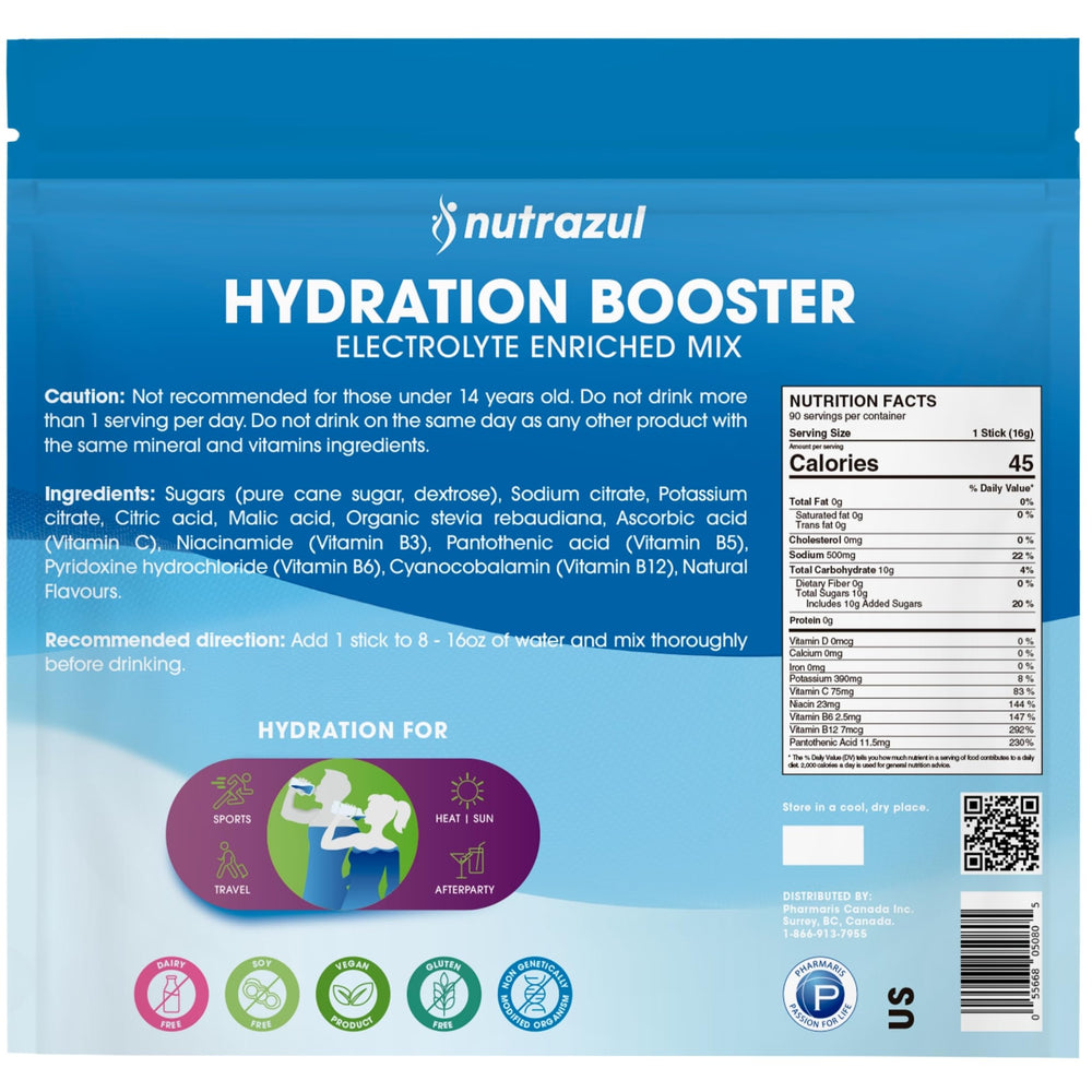Nutrazul Hydration Booster after workout hydration in glass