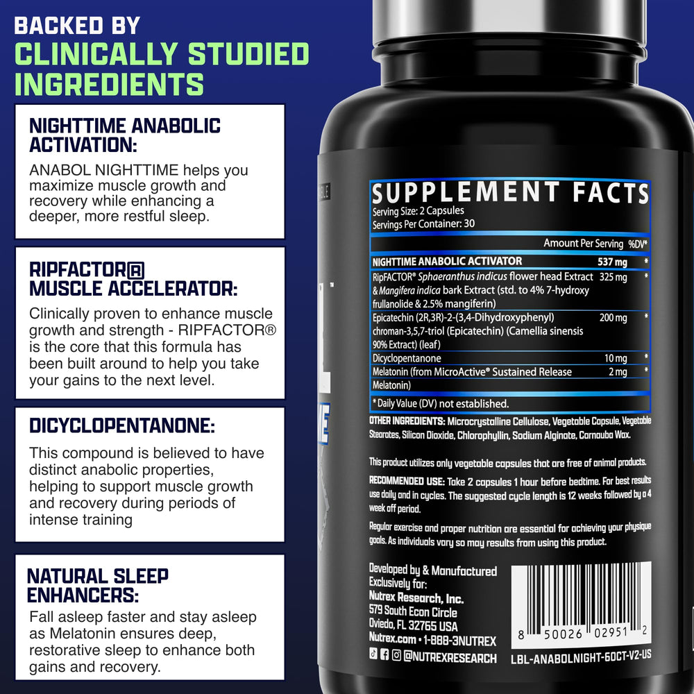Nutrex Anabol PM post-workout recovery scene suggesting faster training momentum