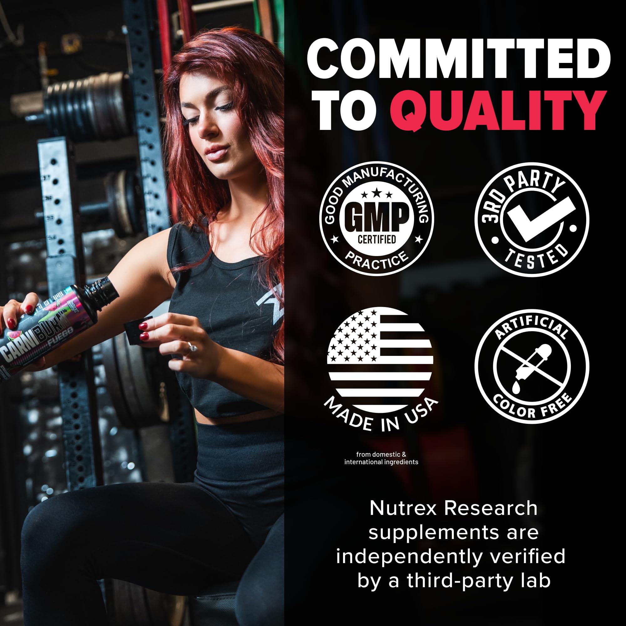 Nutrex Carniburn flavor splash highlights strawberry watermelon profile.