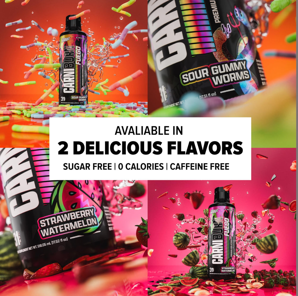 Nutrex Carniburn packaging on display for easy daily use.
