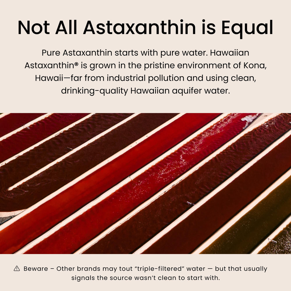 Nutrex Hawaii BioAstin softgels on neutral surface for skin moisture imagery.