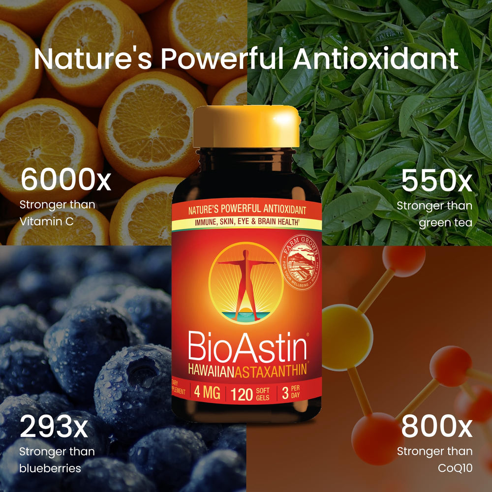 User taking a BioAstin softgel as part of a daily routine.