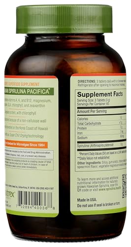 Nutrex Hawaii Pure Hawaiian Spirulina tablets support energy and immune-friendly nutrition.