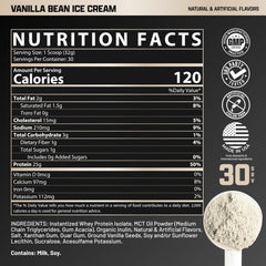 Nutrex IsoFit Vanilla label highlighting low sugar and high protein quality.