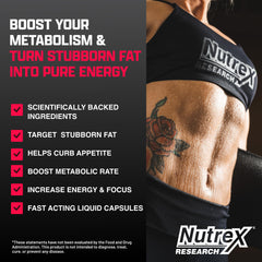 Lipo-6 Black Max in a morning routine setting, suggesting metabolism support.