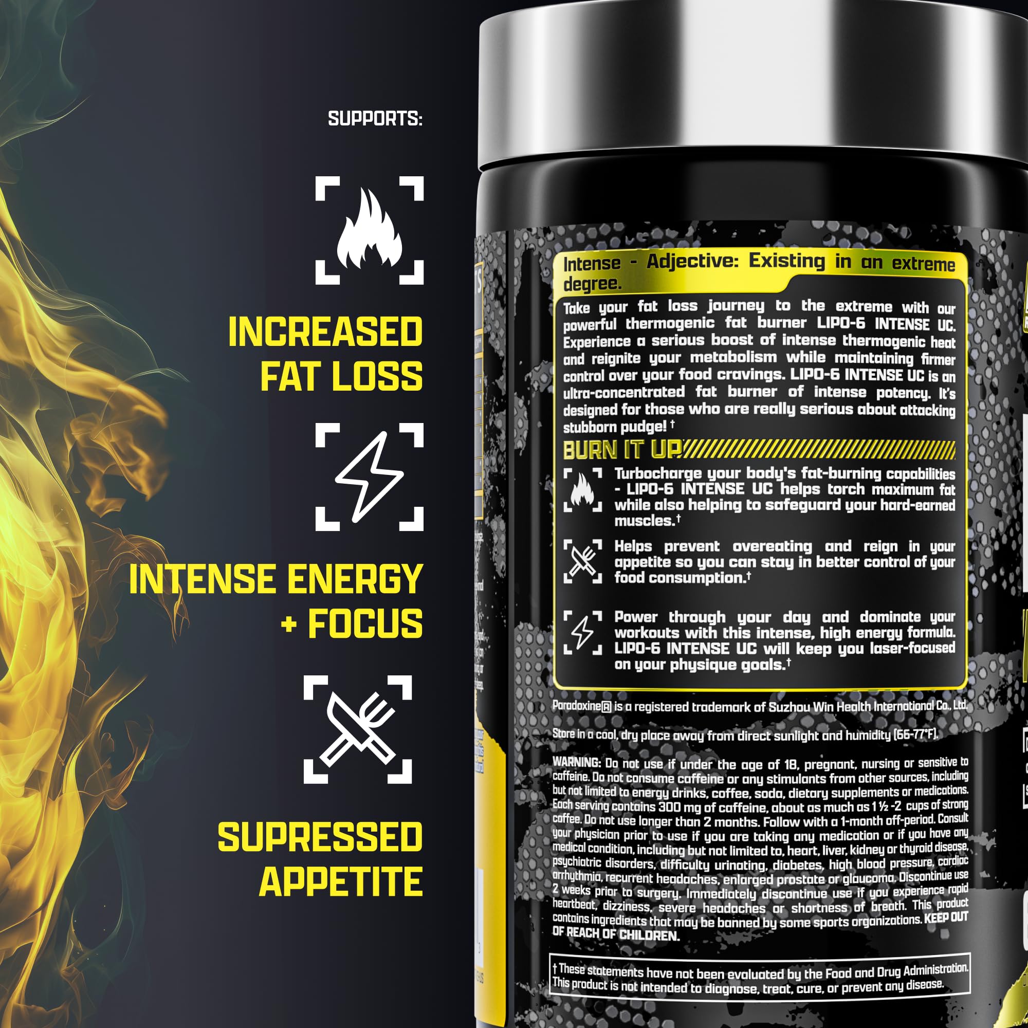 Nutrex Lipo6 Black Intense bottle and pills for daily appetite control