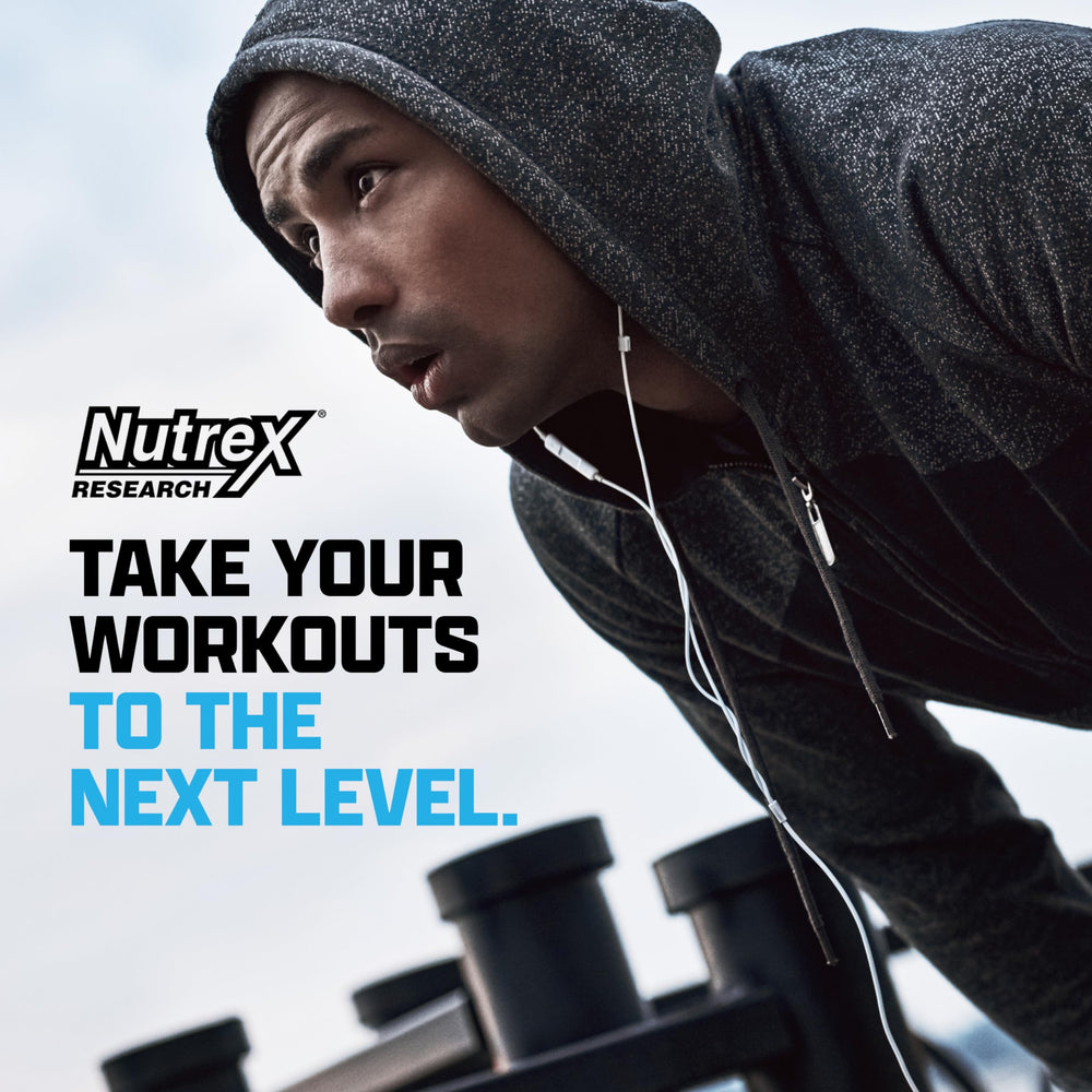 Nutrex Outlift tub on shelf signaling ready-to-use pre-workout support
