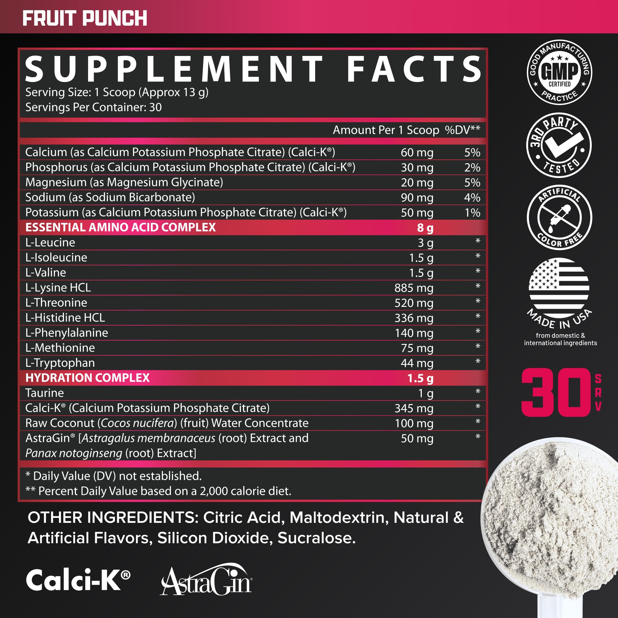 Nutrex Research EAA Hydration athlete using during training