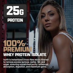 Nutrex IsoFit bottle and scoop emphasize purity and lean formula