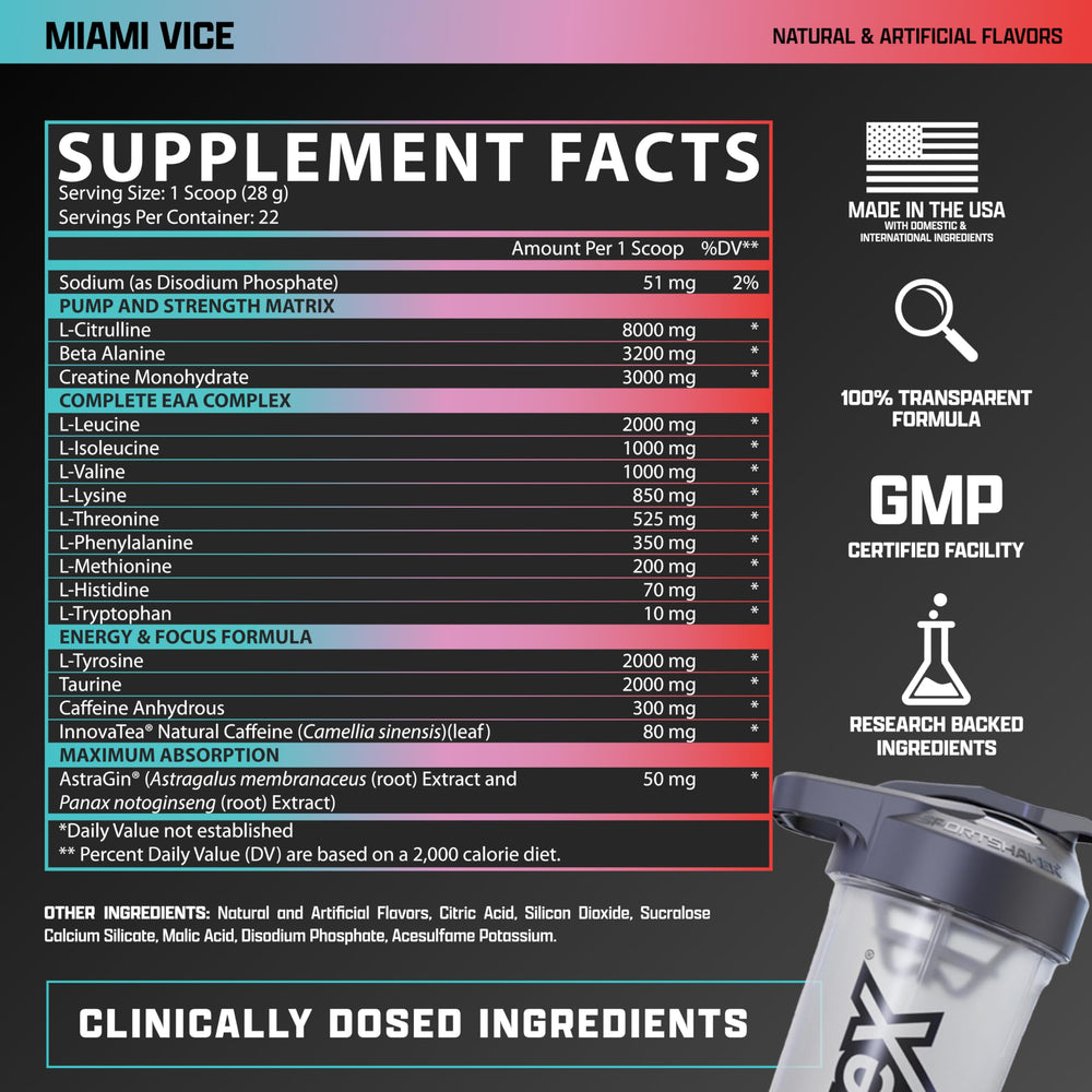 Nutrex Outlift Clinical scoop dispensing powder for easy dosing before workouts