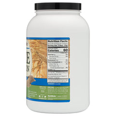 NutriBiotic Plain Rice Protein scoop ready for quick protein addition