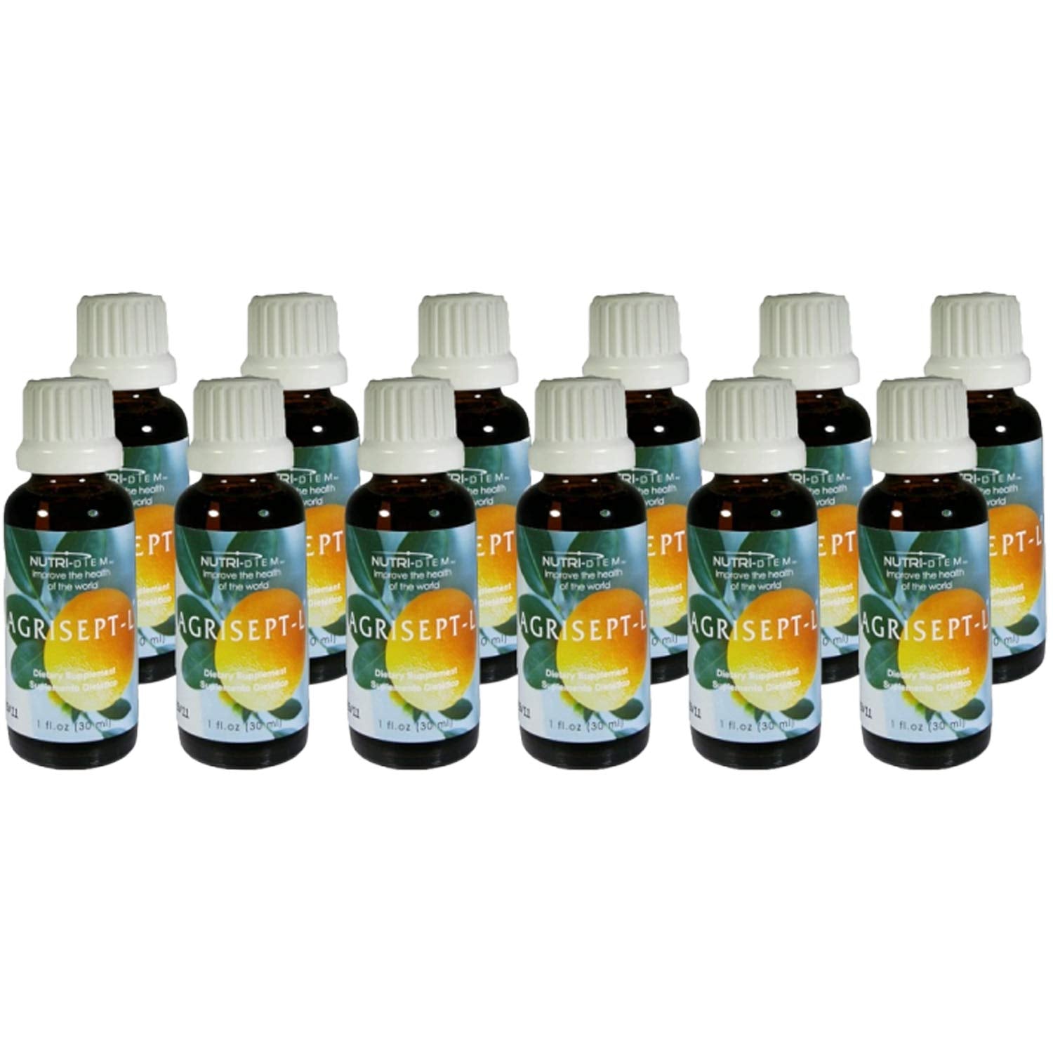 Nutri-Diem Agrisept L Antioxidant 30ml bottle, compact and travel-ready.