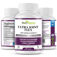Nutri-Nexus gluten-free GMO-free packaging highlights clean ingredient approach.