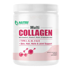 NUTRI POTENTIA multi collagen bottle ready for daily skin and joint support