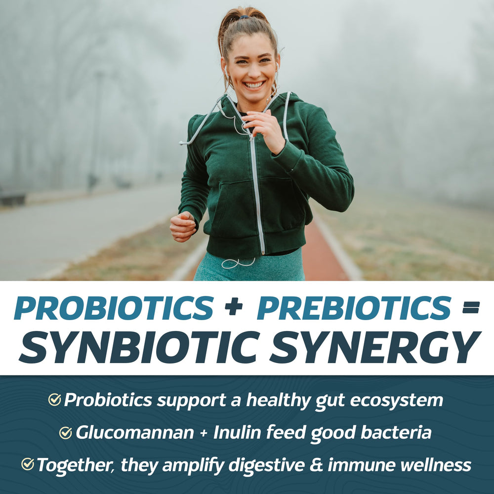 Nutri-Spec Immune Restore synbiotic blend shows gut health synergy.