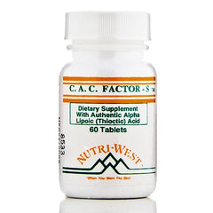 Nutri-West C.A.C. Factor-S tablets bottle front for daily wellness routine
