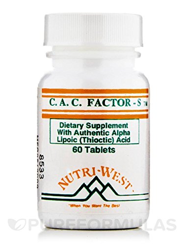 Close-up of Nutri-West CAC Factor-S tablets showing texture