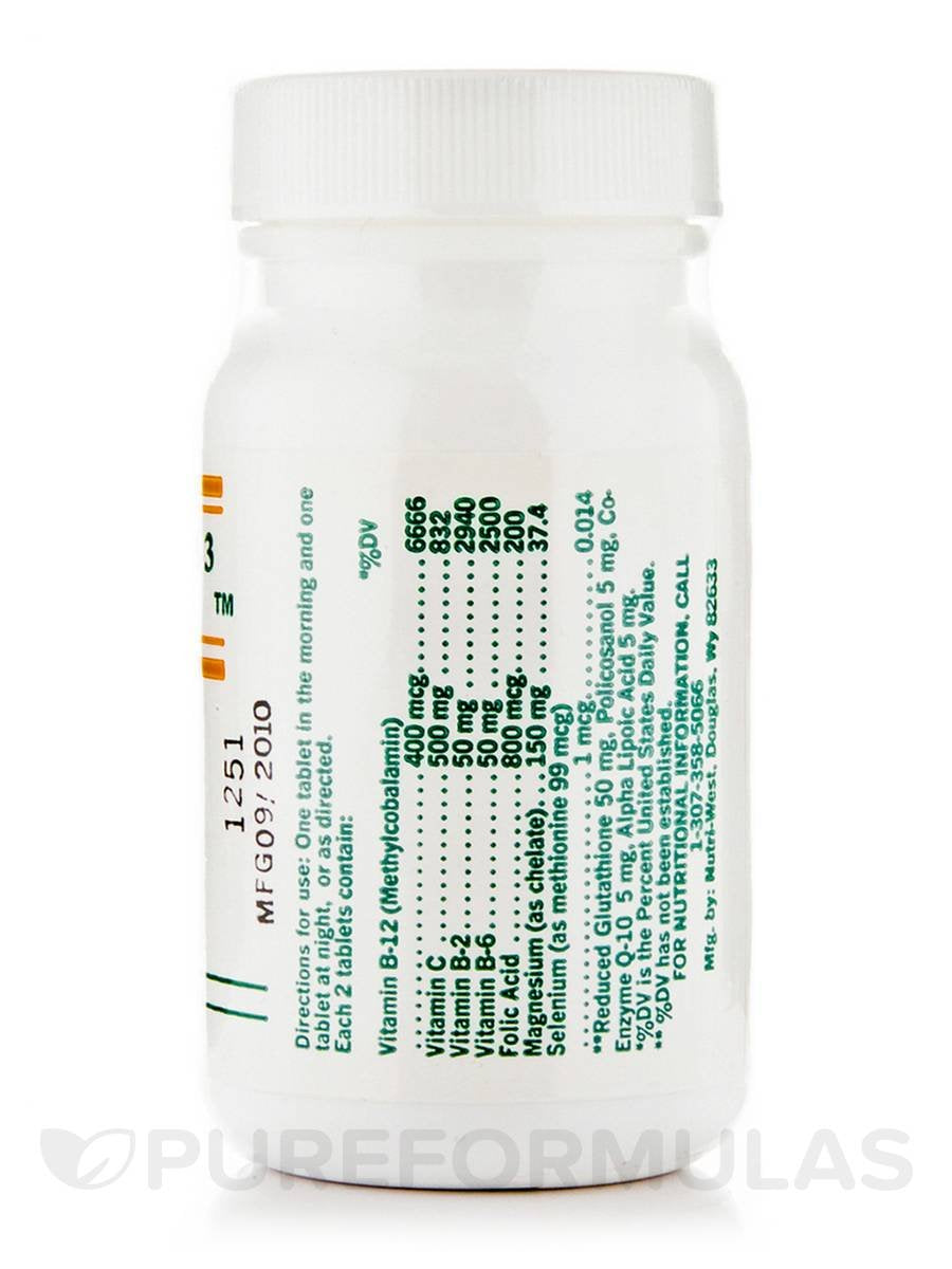 Ingredient panel of Nutri-West Complete Omega-3 Co-Factors highlighting key cofactors