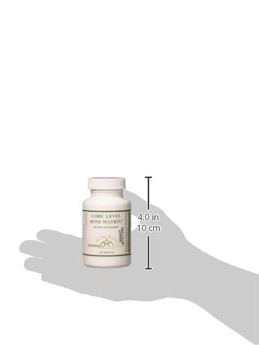 Nutri-West Core Level Bone Matrix label shown with bottle to emphasize 60-tablet supply