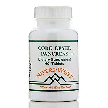 Nutri-West Core Level Pancreas bottle showing 60 tablets for daily digestion support