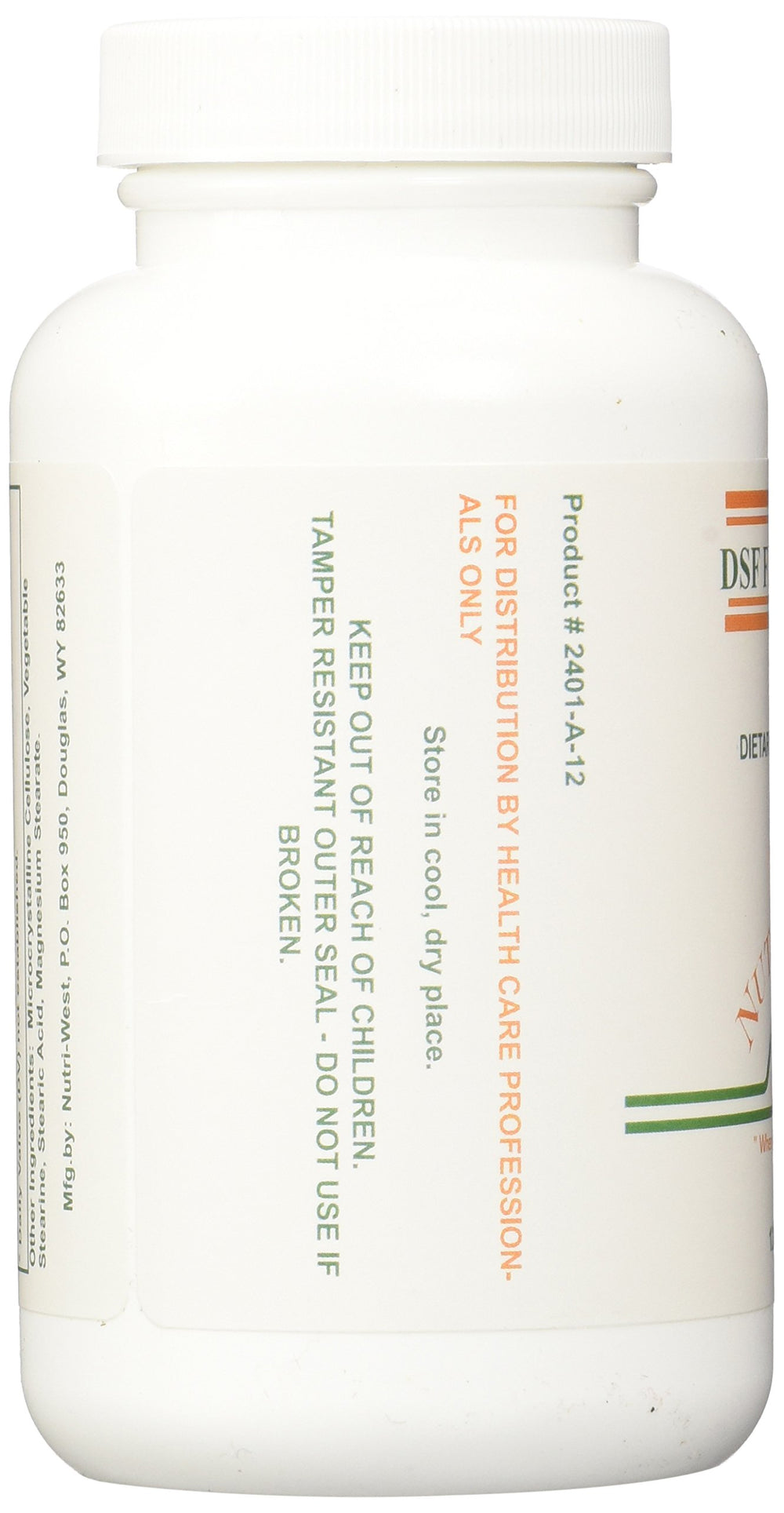 Nutri-West DSF tablets close-up showing easy-to-swallow tablets.